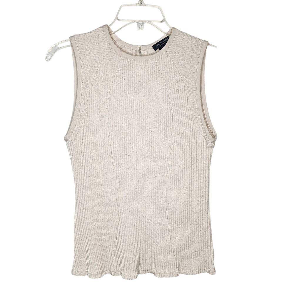 Rag & Bone Ivory Echo Tank Top Medium